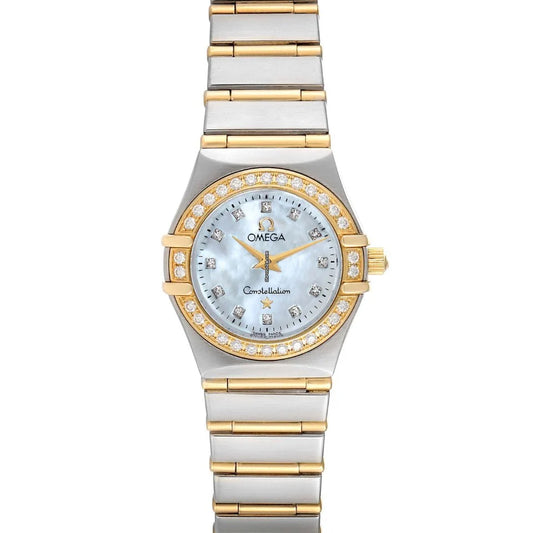 (Brand New) Omega Constellation Mother of Pearl Diamond 18K Gold Ladies Watch