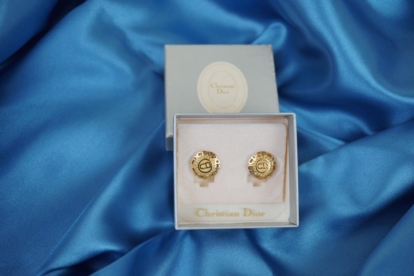 Christian Dior CD Logo Clip-on Earring