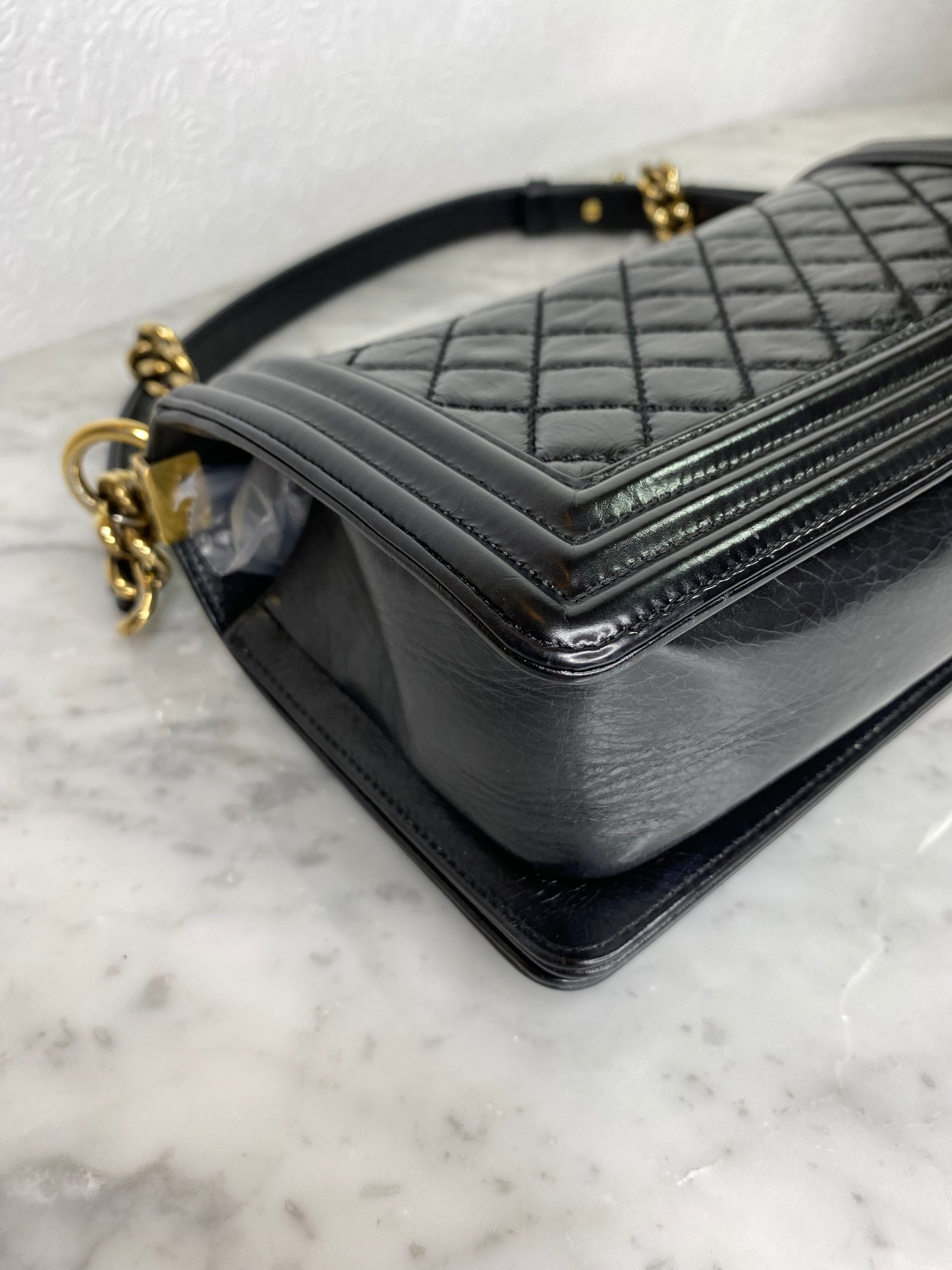 Chanel Boy Bag Calfskin Black GHW - Medium