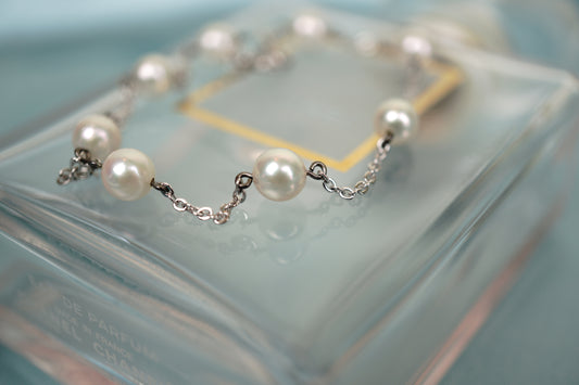 Mikimoto Akoya Pearl 6mm Sterling Silver Bracelet