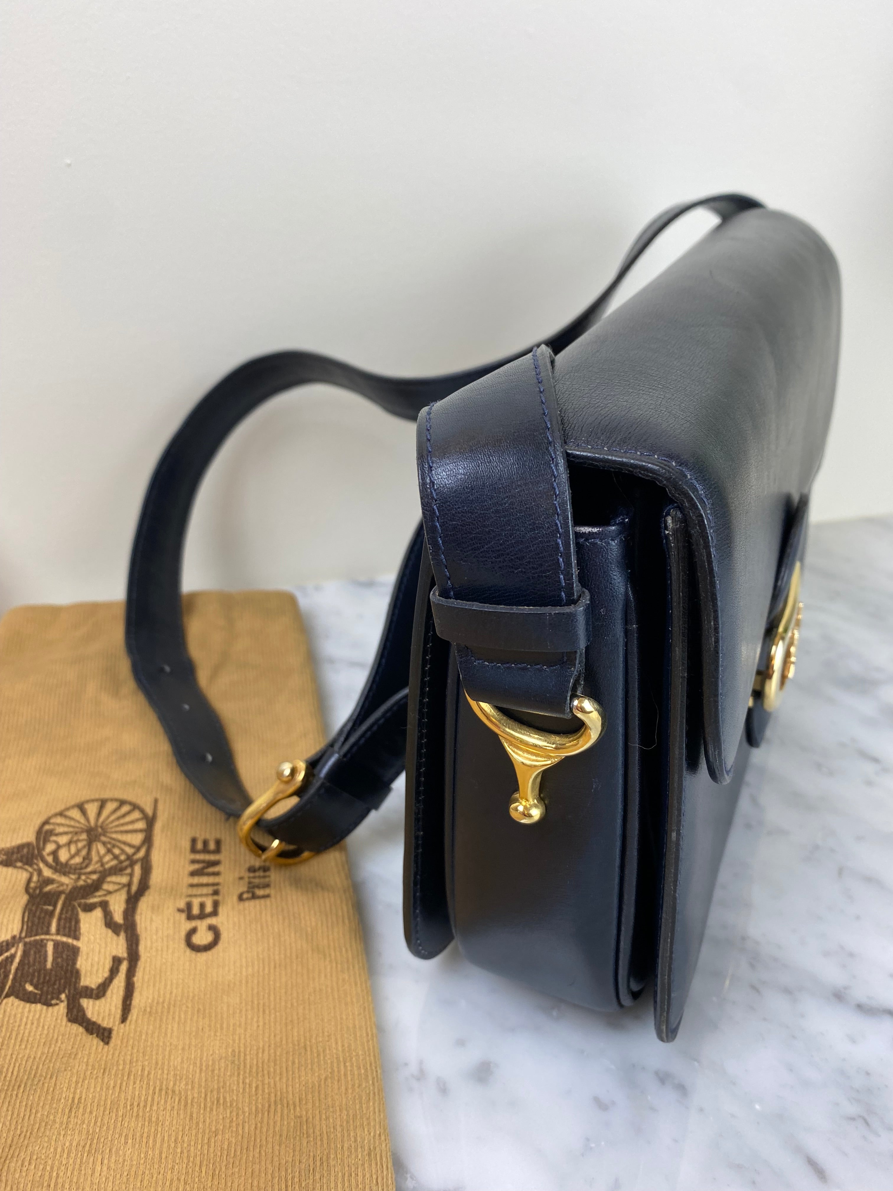 Vintage celine horse carriage on sale bag