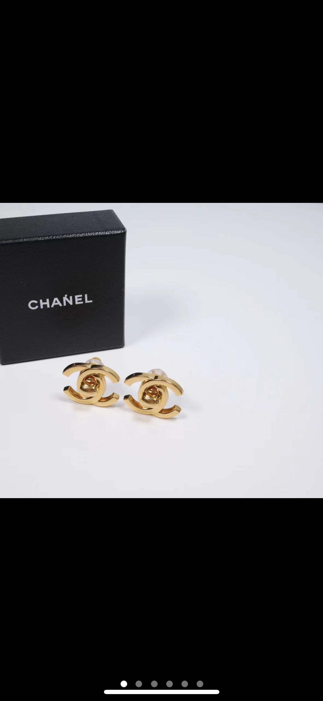 Chanel CC Turn Lock Earring 24k GHW