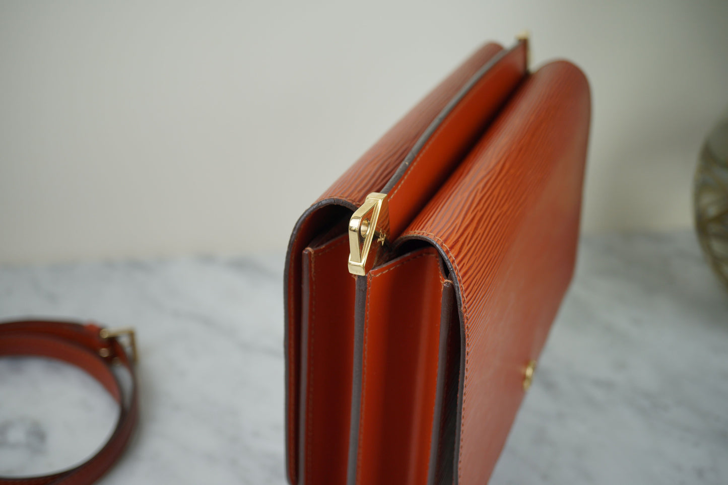 Louis Vuitton Epi Leather Double Side Flap 2Way Shoulder Bag