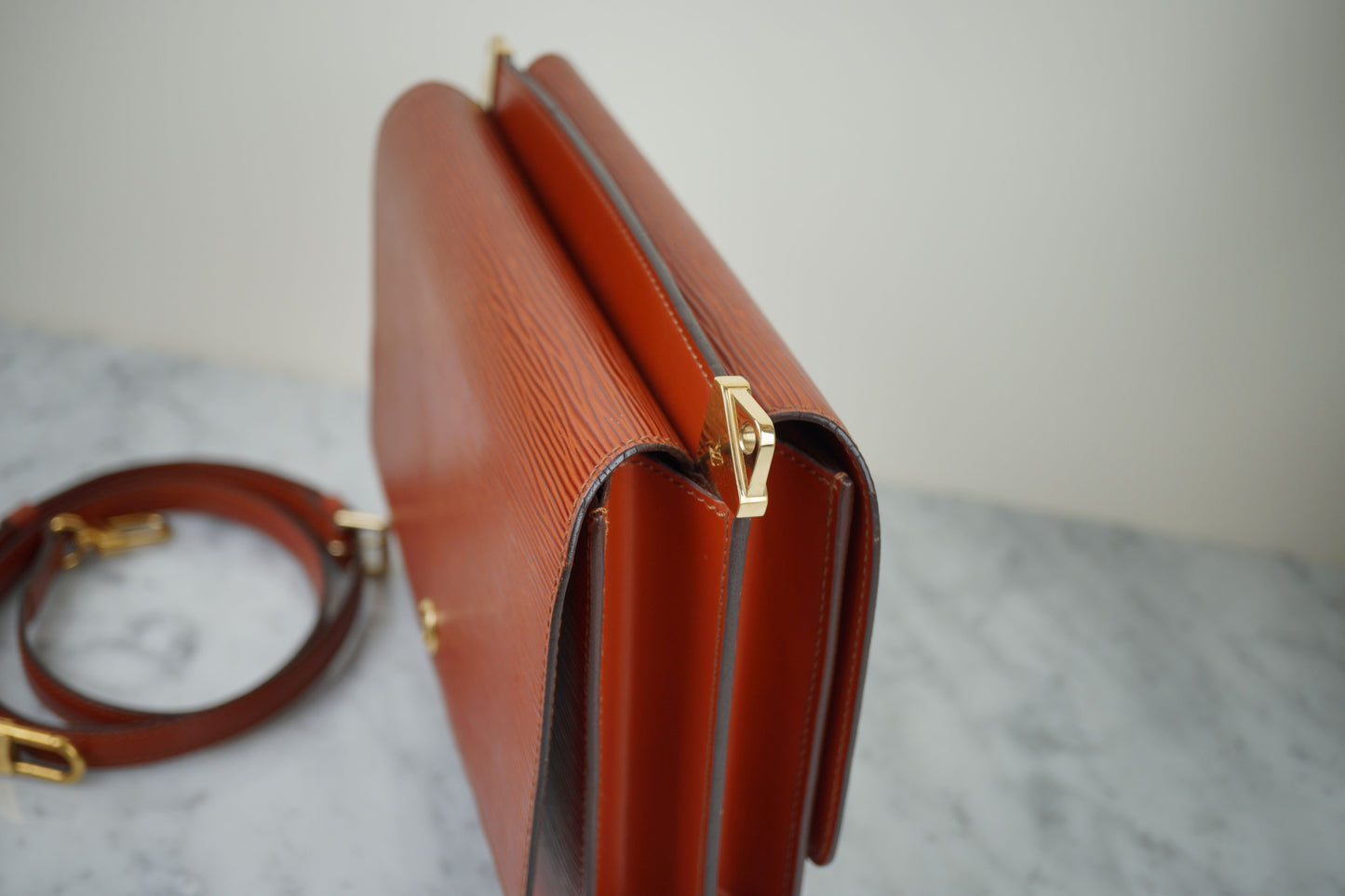 Louis Vuitton Epi Leather Double Side Flap 2Way Shoulder Bag